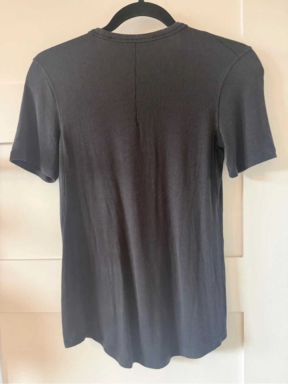 Lululemon Hold Tight Black Ribbed Short Sleeve Shirt Women’s